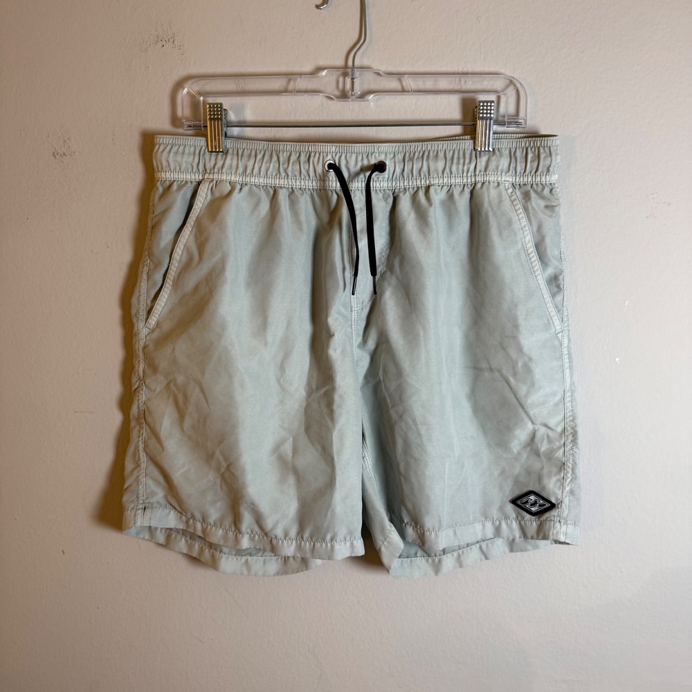 Billabong All Day Layback Board Shorts Mens Medium Light Green Swim Trunks Mesh